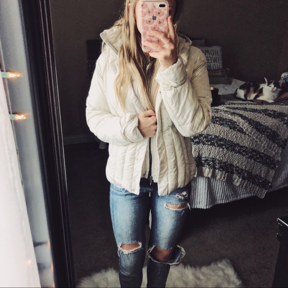 Columbia Jackets & Blazers - Columbia Down Feather Cream Winter Puffer Jacket
